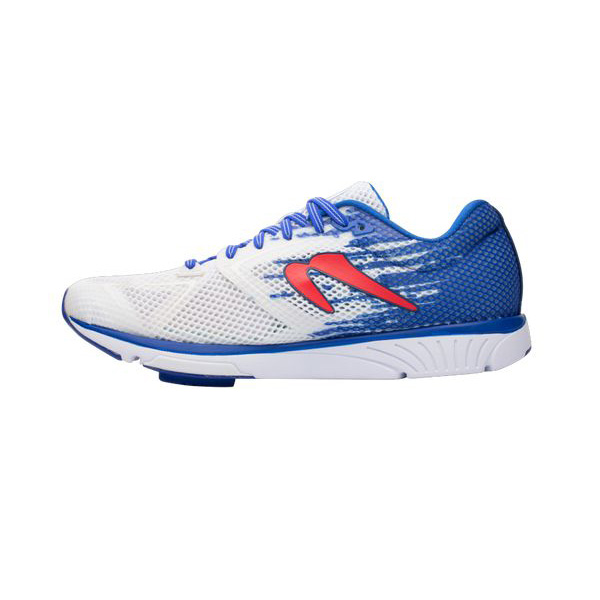 Men's Newton Distance 10 Running Shoes White / Blue / Orange | PH-298754