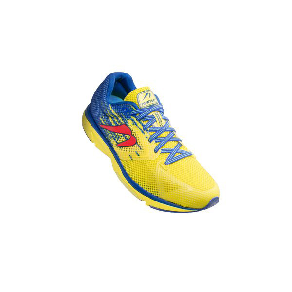 Men's Newton Distance S 10 Running Shoes Yellow / Blue / Orange | PH-974652