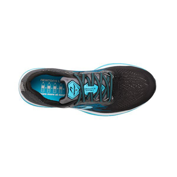 Men's Newton Gravity 10 Running Shoes Black / Blue | PH-520789