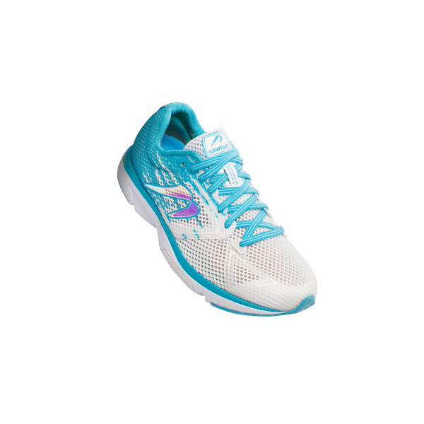 Women's Newton Distance 10 Running Shoes White / Blue | PH-695108