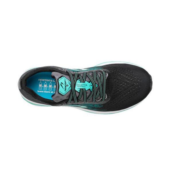 Women's Newton Gravity 10 Running Shoes Black / Blue / White | PH-281749